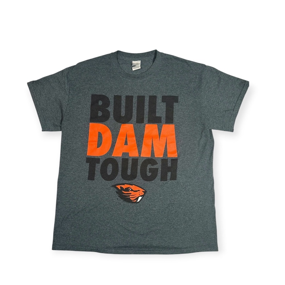 Gildan Oregon State University Tee Charcoal Excellent Medium Mens